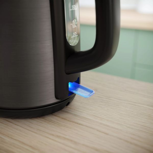 Електрочайник Philips Viva Collection 1.7л, Strix, метал, чорно-мідний (HD9352/30) 370438 фото