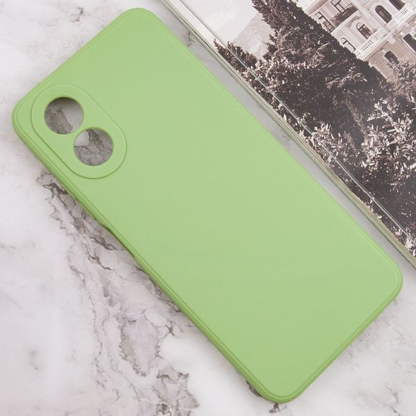 Силіконовий чохол Candy Full Camera для Oppo A38 / A18 Фісташковий 286337 фото