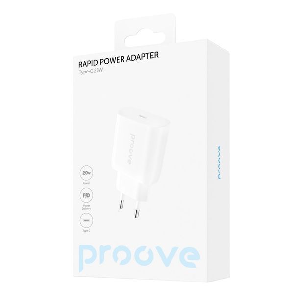 Зарядний Пристрій Proove Rapid 20W (Type-C) (WCRP20000102) white 338158 фото