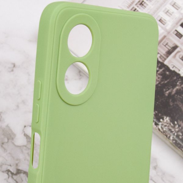 Силіконовий чохол Candy Full Camera для Oppo A38 / A18 Фісташковий 286337 фото