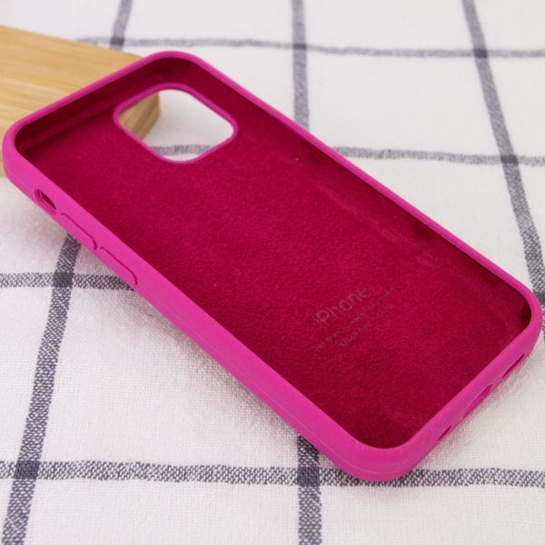 Чохол Silicone Case Full Protective (AA) для Apple iPhone 16 (6.1") Малиновий / Dragon Fruit 319351 фото