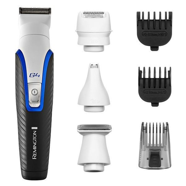 Набір для стрижки Remington G4 Graphite series, для бороди, вусів, голови, носа і тіла, мережа+акум., насадок-7, сталь, чорно-білий (PG4000) 373217 фото