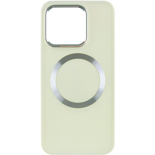 TPU чохол Bonbon Metal Style with MagSafe для Xiaomi 14 Pro Білий / White 283996 фото