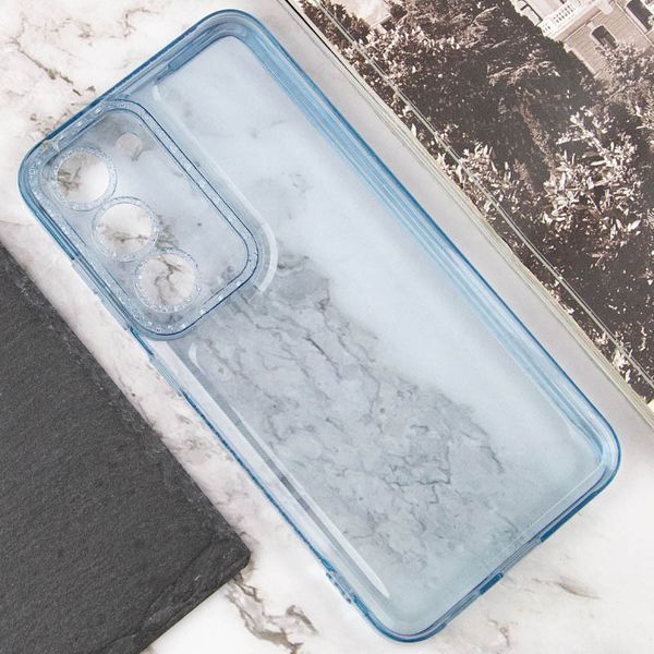 Чохол TPU Starfall Clear для Samsung Galaxy S22+ Блакитний 275157 фото