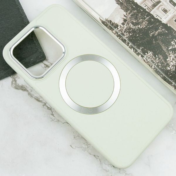 TPU чохол Bonbon Metal Style with MagSafe для Xiaomi 14 Pro Білий / White 283996 фото