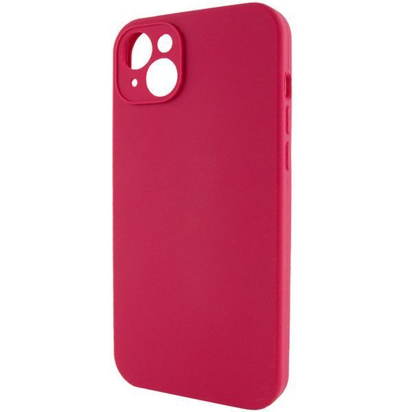 Чохол Silicone Case Full Camera Protective (AA) NO LOGO для Apple iPhone 15 Plus (6.7") Червоний / Rose Red 405848 фото
