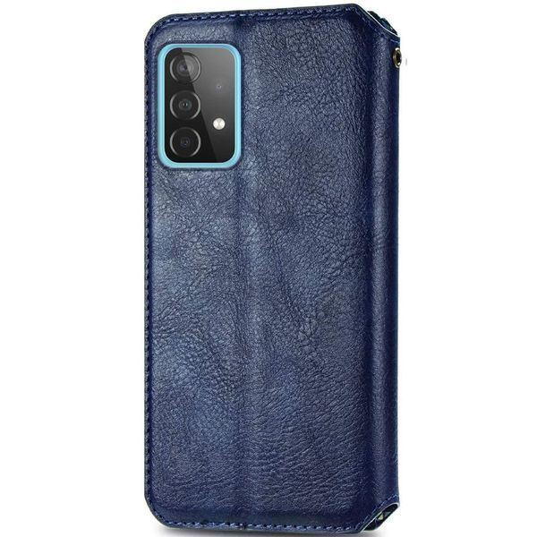 Шкіряний чохол книжка GETMAN Cubic (PU) для Samsung Galaxy A52 4G / A52 5G / A52s Синій 218022 фото