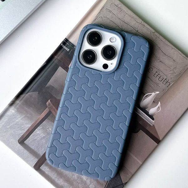 Чохол TPU Weaving для Apple iPhone 14 Pro (6.1") Blue 328199 фото