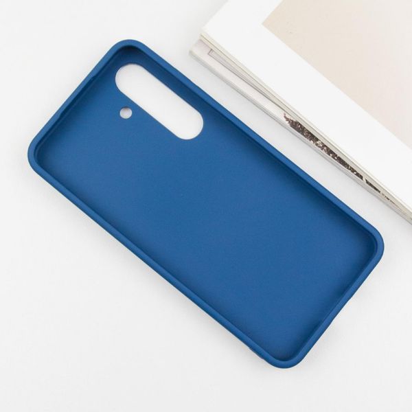 TPU чохол Bonbon Metal Style для Samsung Galaxy S24+ Синій / Denim Blue 284990 фото