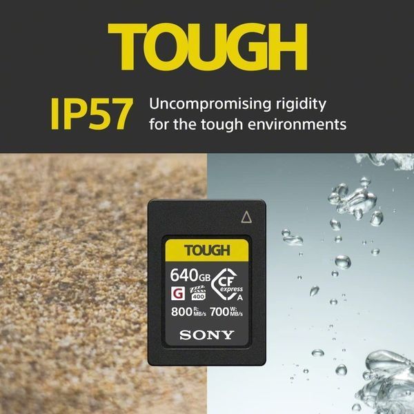 Карта пам'яті Sony CFexpress Type A 640GB R800/W700 Tough (CEAG640T.SYM) 366718 фото