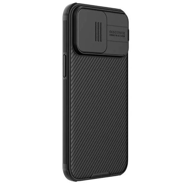 Карбонова накладка Nillkin CamShield Pro для Apple iPhone 15 Pro (6.1") Black 361157 фото
