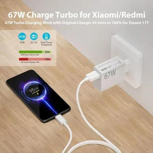 Зарядний пристрій Xiaomi 67W HyperCharge (Type-A) (BHR07SKEU) білий 356798 фото