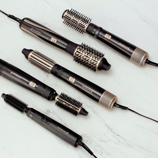 Фен-щітка Remington Dry & Style Caring, 400Вт, 2 режими, іоніз-я, кераміка, чорний (AS7100) 370057 фото