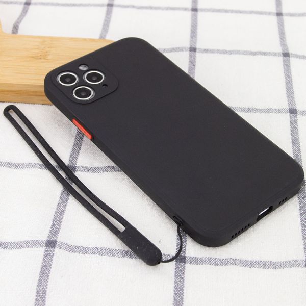 Чехол TPU Square Full Camera для Apple iPhone 11 Pro (5.8") Черный 204436 фото