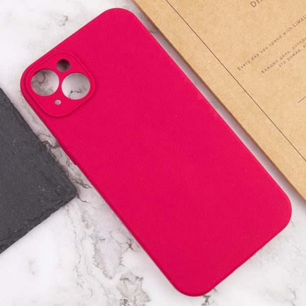 Чохол Silicone Case Full Camera Protective (AA) NO LOGO для Apple iPhone 15 Plus (6.7") Червоний / Rose Red 405848 фото