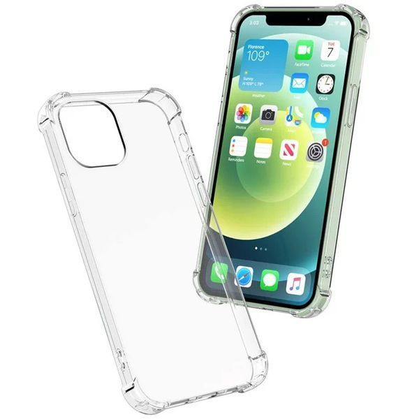 TPU чохол GETMAN Ease logo посилені кути для Apple iPhone 13 Pro (6.1") Безбарвний (прозорий) 215277 фото