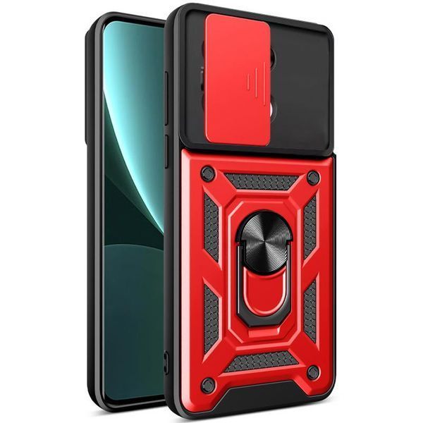 Чохол Ummi Camshield Serge Ring для Xiaomi Redmi Note 13 4G Червоний 396381 фото