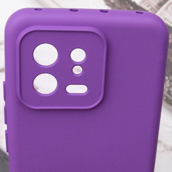 Чохол TPU GETMAN Liquid Silk Full Camera для Xiaomi 13 Фіолетовий / Purple 397741 фото