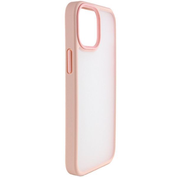 TPU+PC чохол Metal Buttons для Apple iPhone 13 (6.1") Рожевий 244468 фото