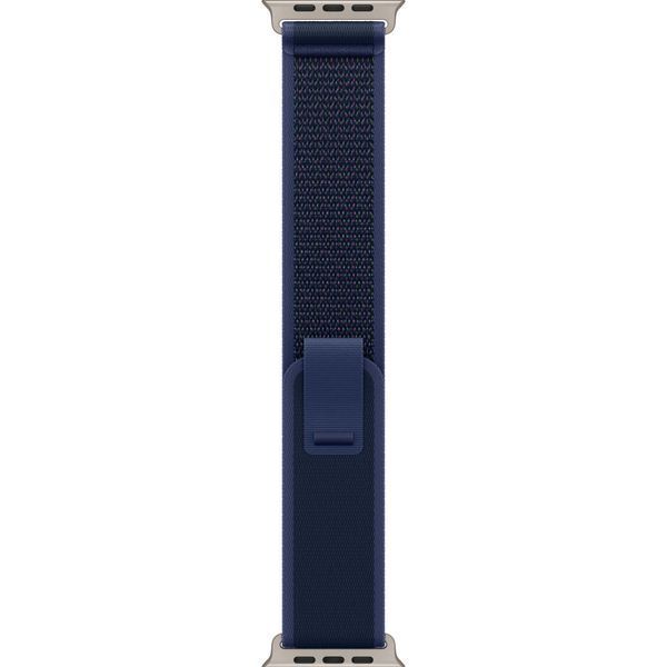 Ремінець Apple Watch Trail Loop Band S/M Для Watch 49mm - Natural Titanium Finish - Blue (MXTT3) 348410 фото
