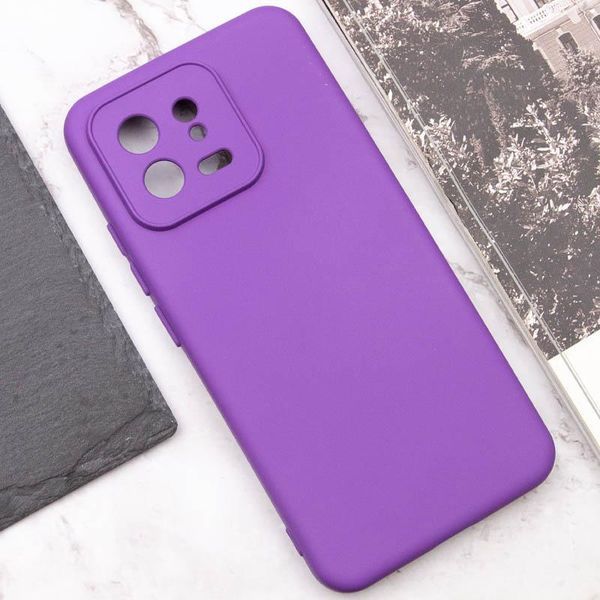 Чохол TPU GETMAN Liquid Silk Full Camera для Xiaomi 13 Фіолетовий / Purple 397741 фото