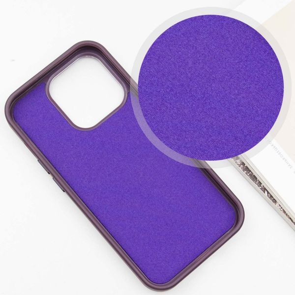 Шкіряний чохол SnapCase with MagSafe для Apple iPhone 14 Pro (6.1") Dark Purple 328994 фото