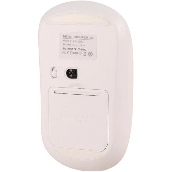 Миша Xiaomi MiiiW Wireless Mute Mouse Lite PM21 (MW23M21) White 354785 фото
