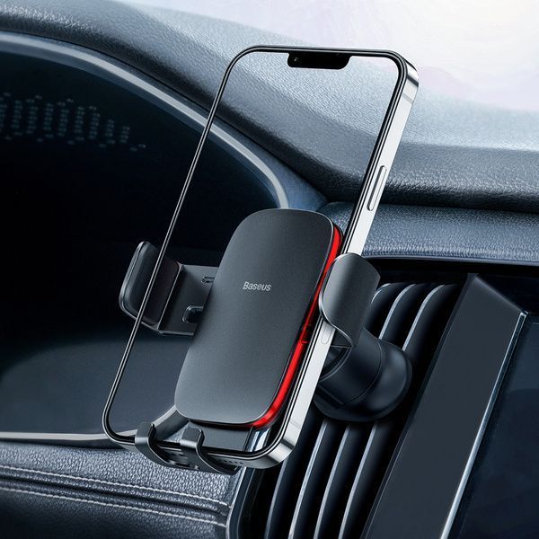 Автомобільний тримач Baseus Metal AgeⅡ Gravity Car Mount（Air Outlet Version）Black SUJS000001 268177 фото