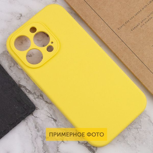 Чохол Silicone Case Full Camera Protective (AA) NO LOGO для Apple iPhone 16 (6.1") Жовтий / Yellow 382834 фото