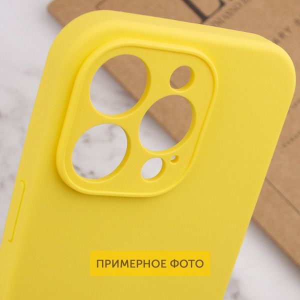 Чохол Silicone Case Full Camera Protective (AA) NO LOGO для Apple iPhone 16 (6.1") Жовтий / Yellow 382834 фото