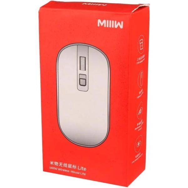 Миша Xiaomi MiiiW Wireless Mute Mouse Lite PM21 (MW23M21) White 354785 фото