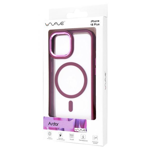 Чохол WAVE Ardor Case with Magnetic Ring iPhone 15 Plus white 335784 фото