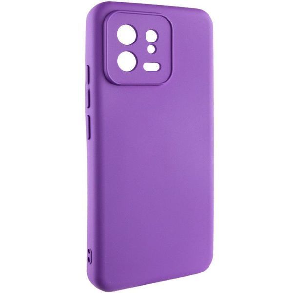 Чохол TPU GETMAN Liquid Silk Full Camera для Xiaomi 13 Фіолетовий / Purple 397741 фото