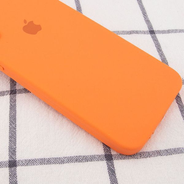 Чохол Silicone Case Square Full Camera Protective (AA) для Apple iPhone 7 plus / 8 plus (5.5") Помаранчевий / Papaya 202618 фото