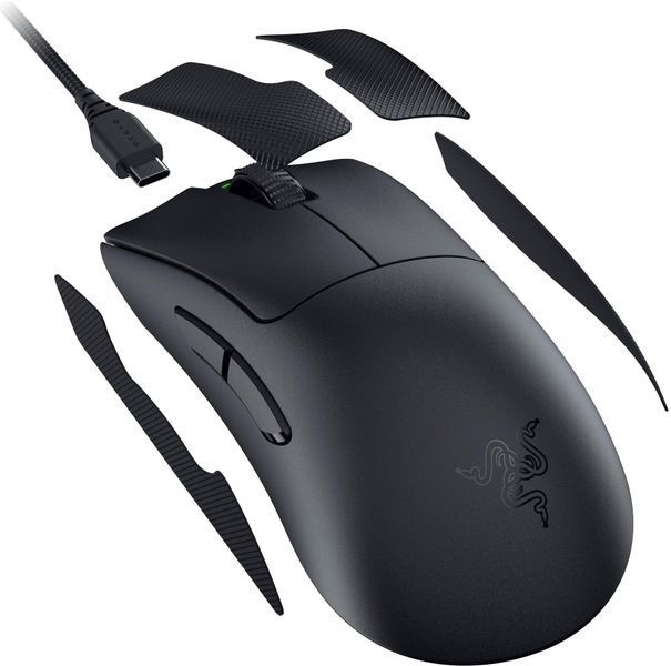 Миша Razer Deathadder V3 Pro, USB-A/WL/BT, чорний (RZ01-04630100-R3G1) 375697 фото