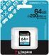 Карта пам'яті Kingston SD 64GB C10 UHS-I U3 V30 R200MB/s (SDG4/64GB) 380192 фото 3