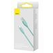 Кабель Baseus Jelly Liquid Silica Gel Fast Charging Data USB кабель USB To IP 2.4A 2m (CAGD000106) Green 255215 фото 4