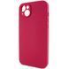 Чохол Silicone Case Full Camera Protective (AA) NO LOGO для Apple iPhone 15 Plus (6.7") Червоний / Rose Red 405848 фото 3