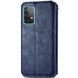 Шкіряний чохол книжка GETMAN Cubic (PU) для Samsung Galaxy A52 4G / A52 5G / A52s Синій 218022 фото 6