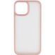 TPU+PC чохол Metal Buttons для Apple iPhone 13 (6.1") Рожевий 244468 фото 1