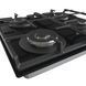 Варильна поверхня Gorenje газова на склі, 60см, чавун, чорний (GTW641EB) 370470 фото 3