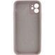 Чохол Silicone Case Full Camera Protective (AA) NO LOGO для Apple iPhone 12 (6.1") Сірий / Lavender 388843 фото 2