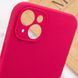 Чохол Silicone Case Full Camera Protective (AA) NO LOGO для Apple iPhone 15 Plus (6.7") Червоний / Rose Red 405848 фото 6