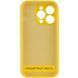 Чохол Silicone Case Full Camera Protective (AA) NO LOGO для Apple iPhone 16 (6.1") Жовтий / Yellow 382834 фото 2