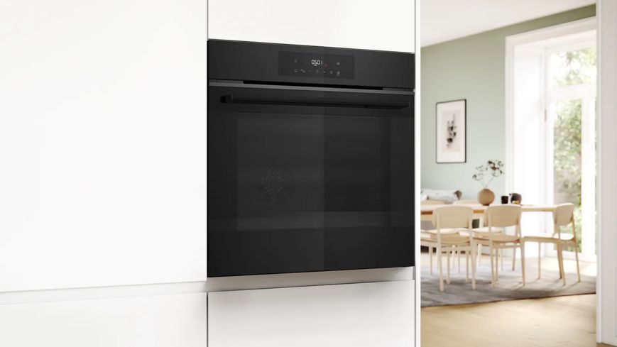 Духова шафа Bosch електрична, 76л, A, дисплей, конвекція, телескопічні направляючі (2 рівні), чорний 390186 фото