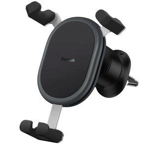 Автомобільний тримач Baseus Stable Gravitational Car Mount (Air Outlet Version) SUWX000001 Black 268178 фото