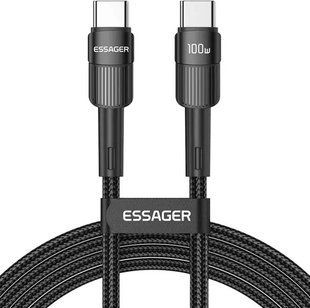 Кабель Essager Star 100W USB Charging Cable Type C to Type C 3m (EXCTT1-XCC01) Black 315496 фото