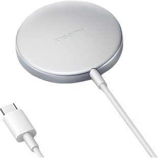 Бездротовий зарядний пристрій Xiaomi Magnetic Wireless Charger 30W (MDY-17-EY) Silver 393925 фото