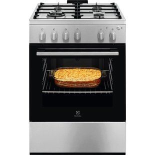 Плита Electrolux газова, 59л, 60x60см, чавун, нерж (LKG600011X) 375757 фото