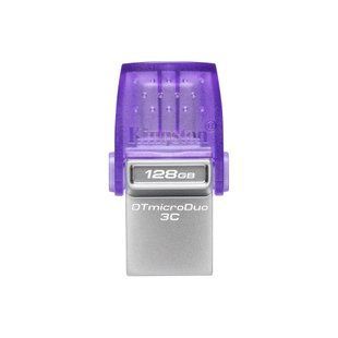 Накопичувач Kingston 128GB USB 3.2 Type-A Gen1 + Type-C DT microDuo 3C R200MB/s (DTDUO3CG3/128GB) 375577 фото